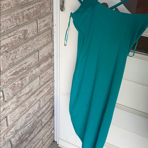 ReVamped turquoise stretchy mini dress - Picture 4 of 4